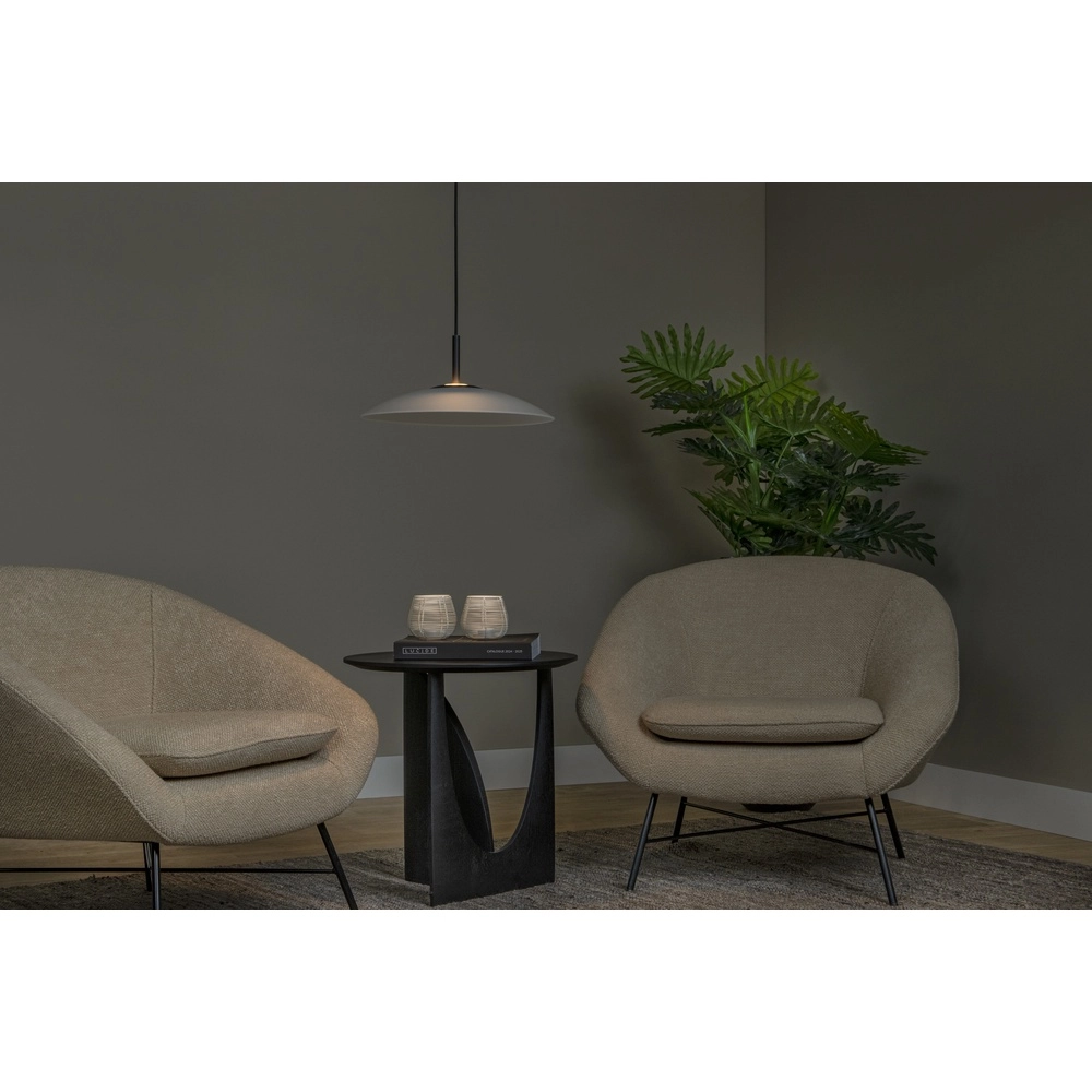 Lampe suspendue élégante Menga Ø verre blanc de 40 cm Premium by Lucide 5411212251183