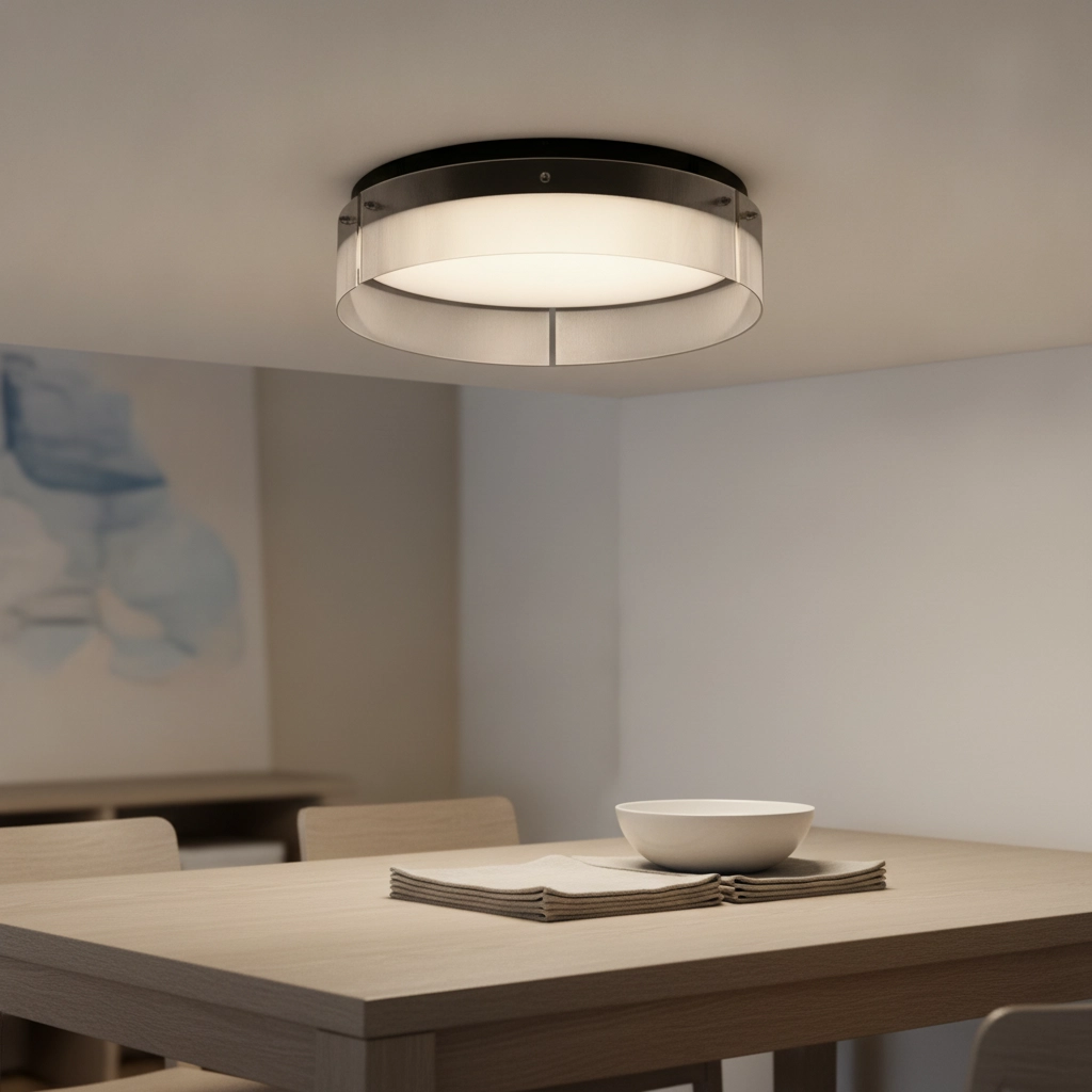Plafonnier design Pauline noir avec verre Ø 55cm