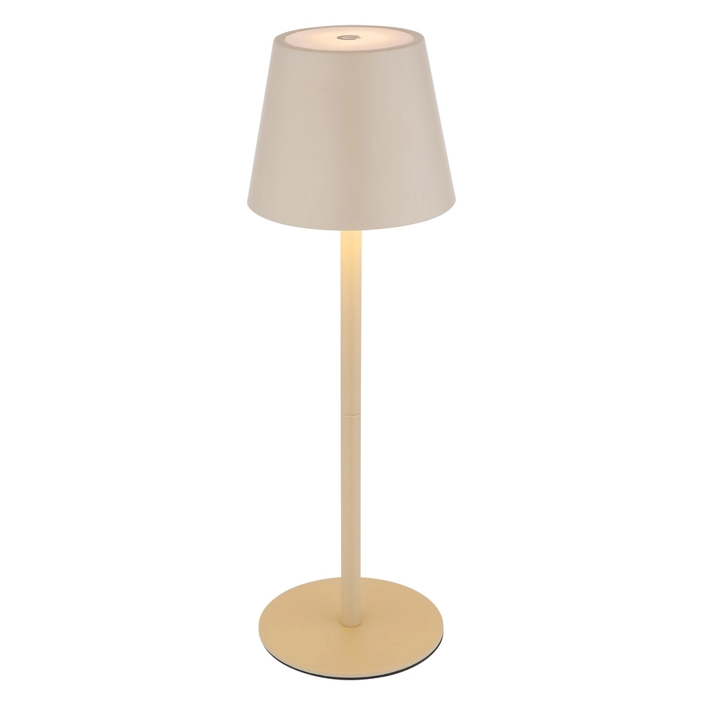 Lampe de table moderne Vannie I Brun sable également rechargeable pour bouteille Globo 9007371468805