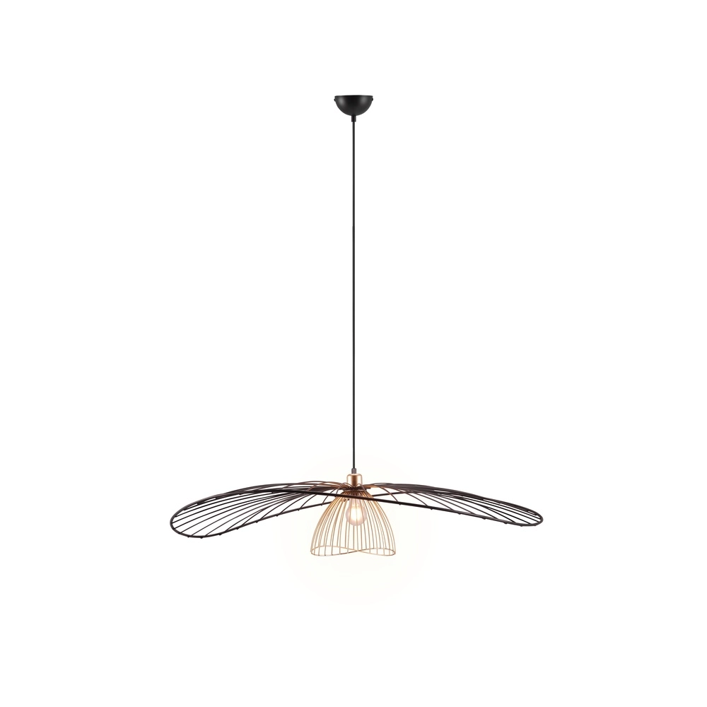 Lampe suspendue Lauris Ø 100cm noir Trio 4017807678093