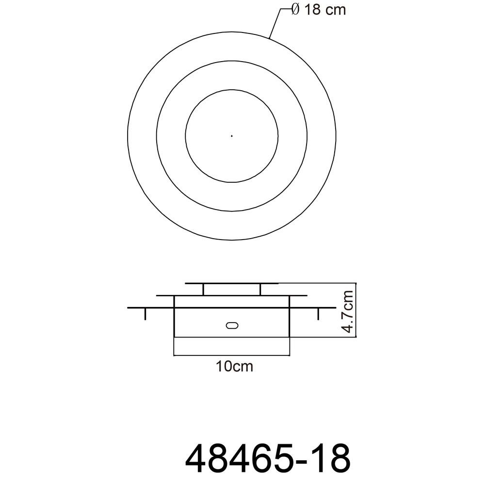 Lampe de plafond dorée Heda Ø 18 cm Globo 9007371458523