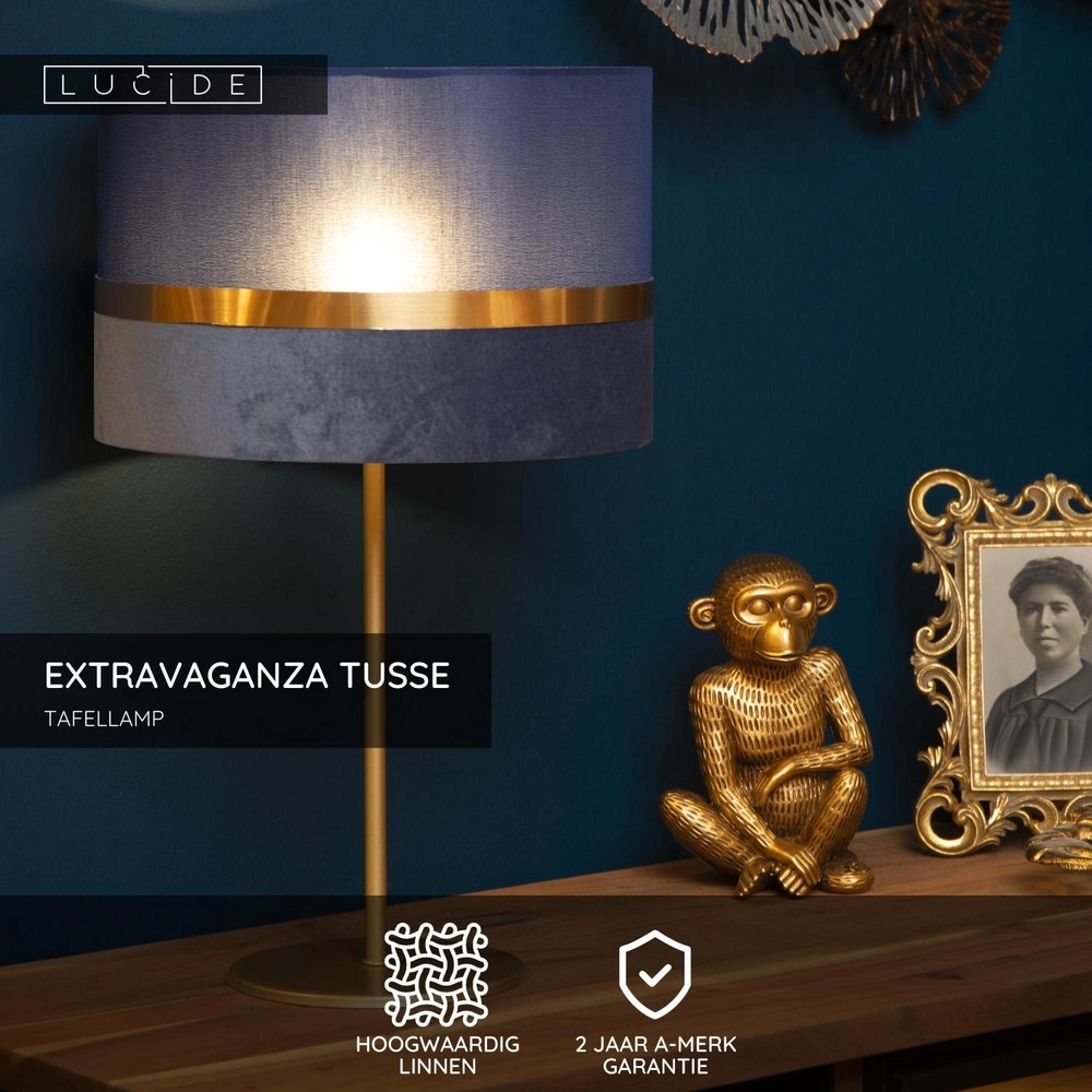 Lampe de table de conception Extravaganza Tusse bleu Ø 30cm Lucide 5411212105653