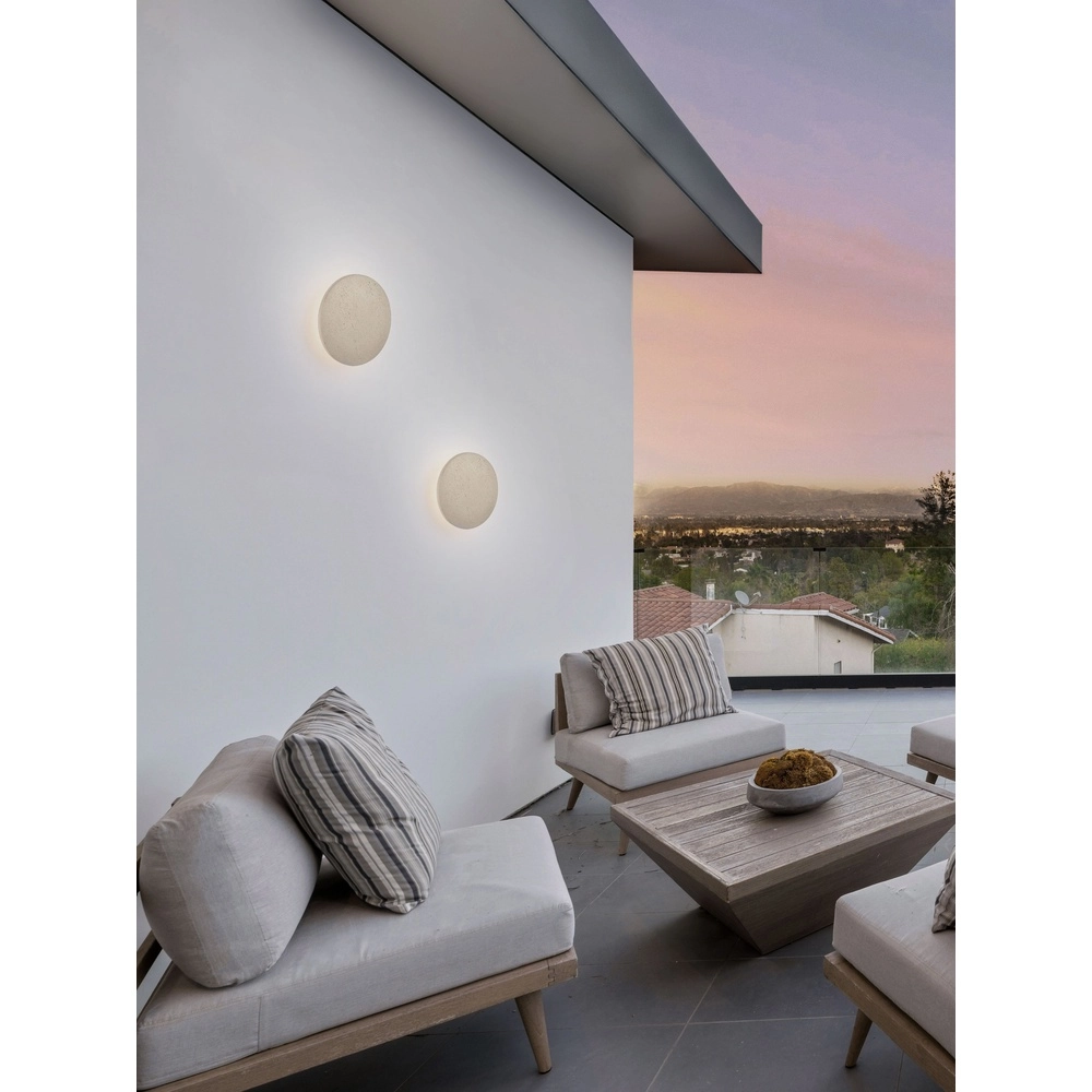 Lampe murale Cerler Pierre brun sable Lyora 5212017495983