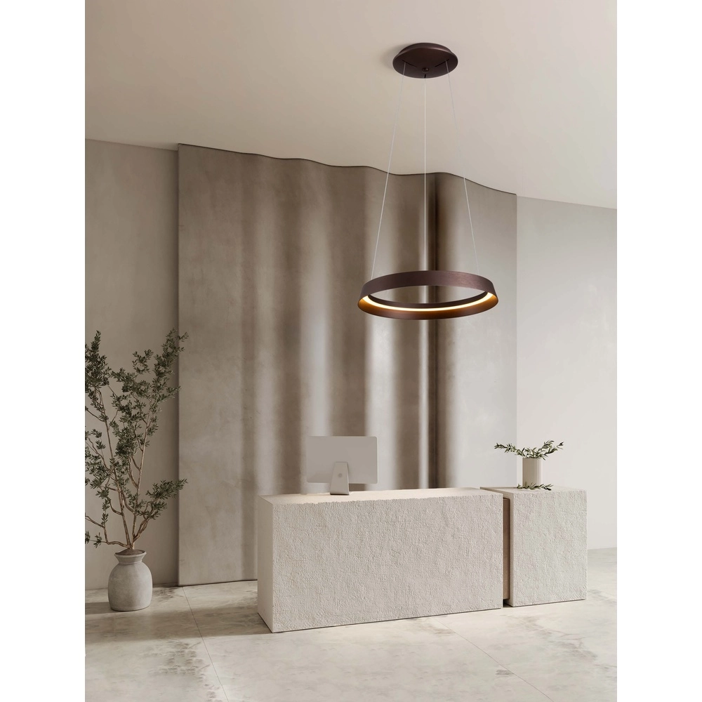Suspension design Ormi Ø 45cm marron café Lyora 5212017470379