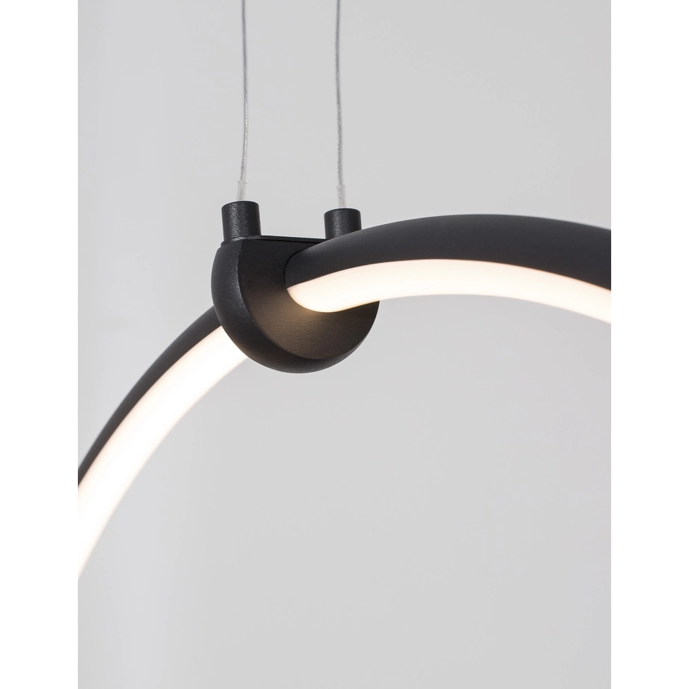 Suspension Ring noir Ø 68cm Lyora 5212017429315