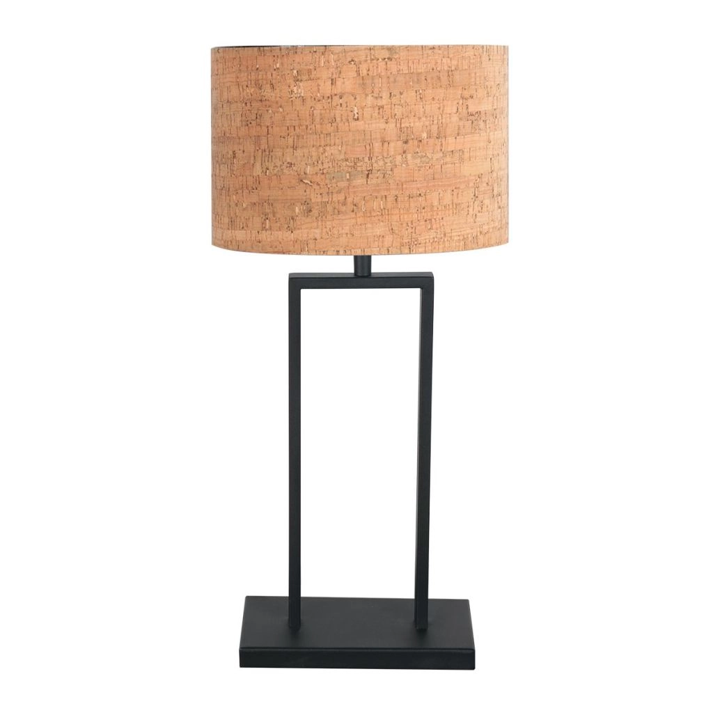 Lampe de table Stang avec un chapeau en liège Ø30cm