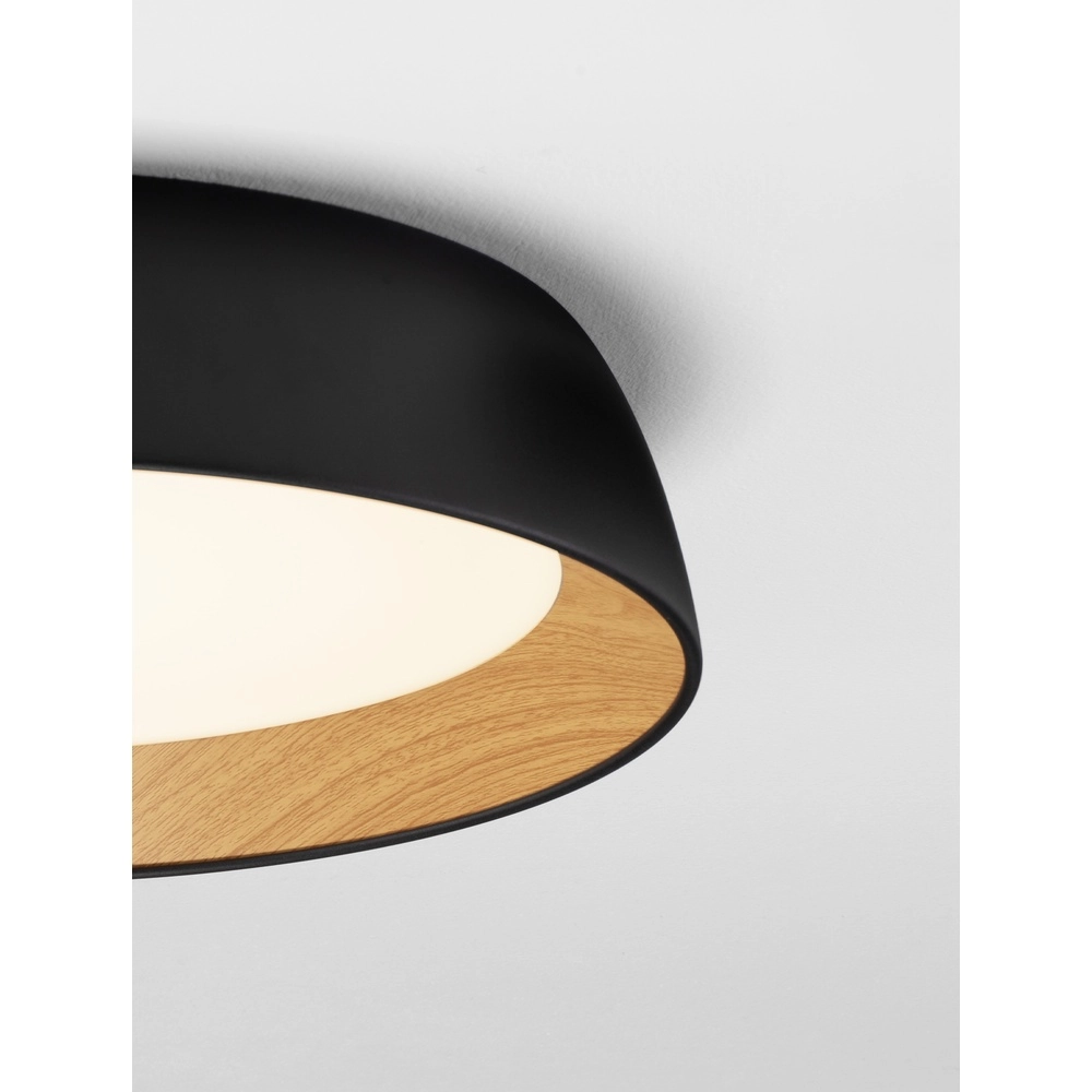 Plafonnier Sigi  Ø 45cm noir Lyora 5212017448644