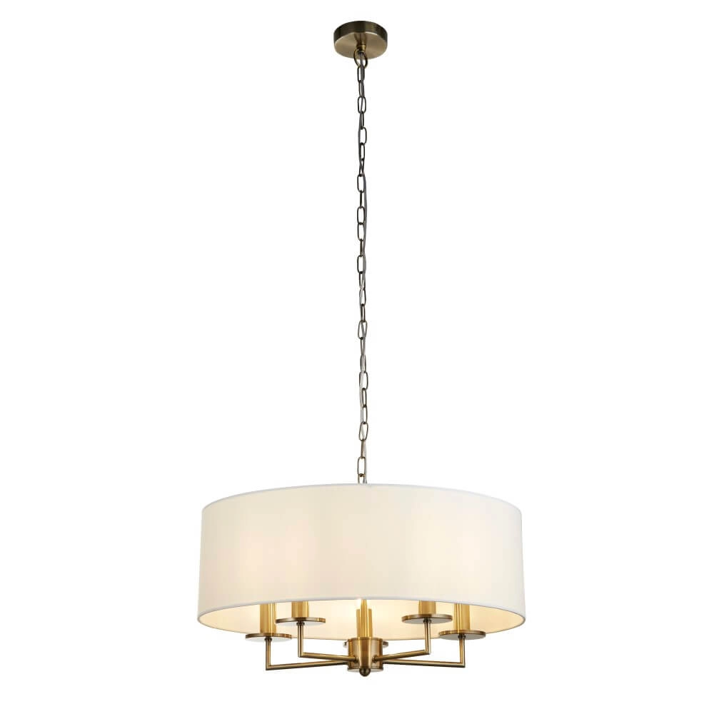 Lampe suspendue classique Knightsbridge or Searchlight 5053423249964