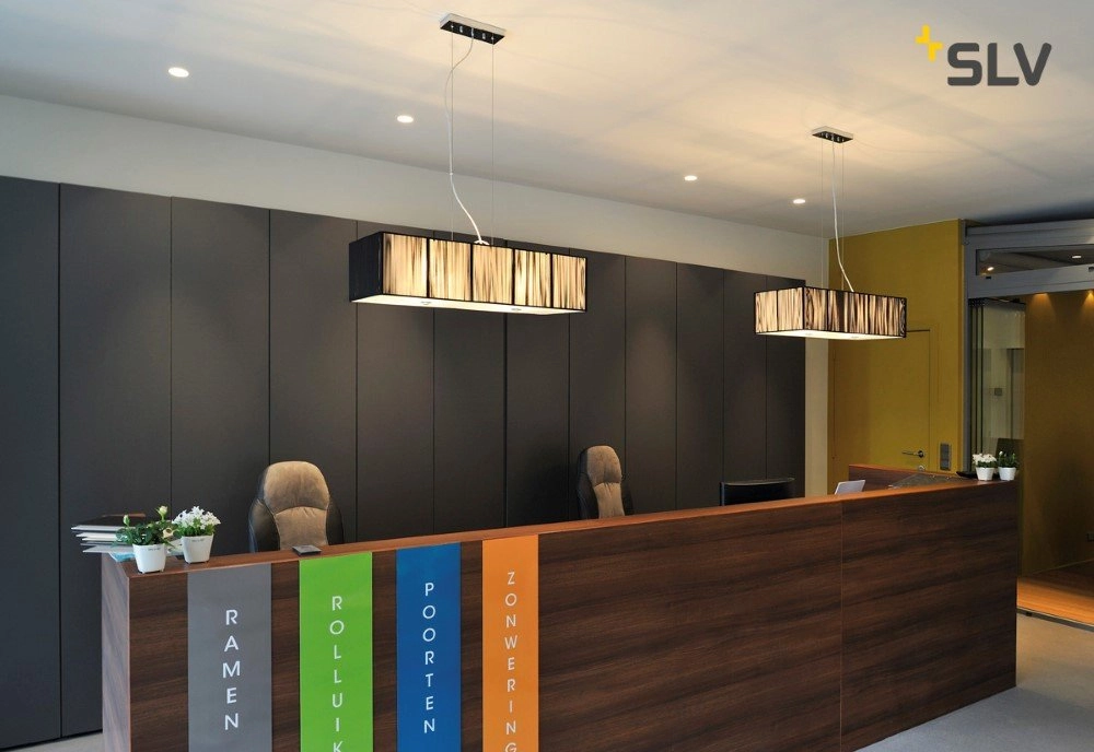 Lampe à suspension LED Q-Line dimmable 142cm noir SLV 4024163196116