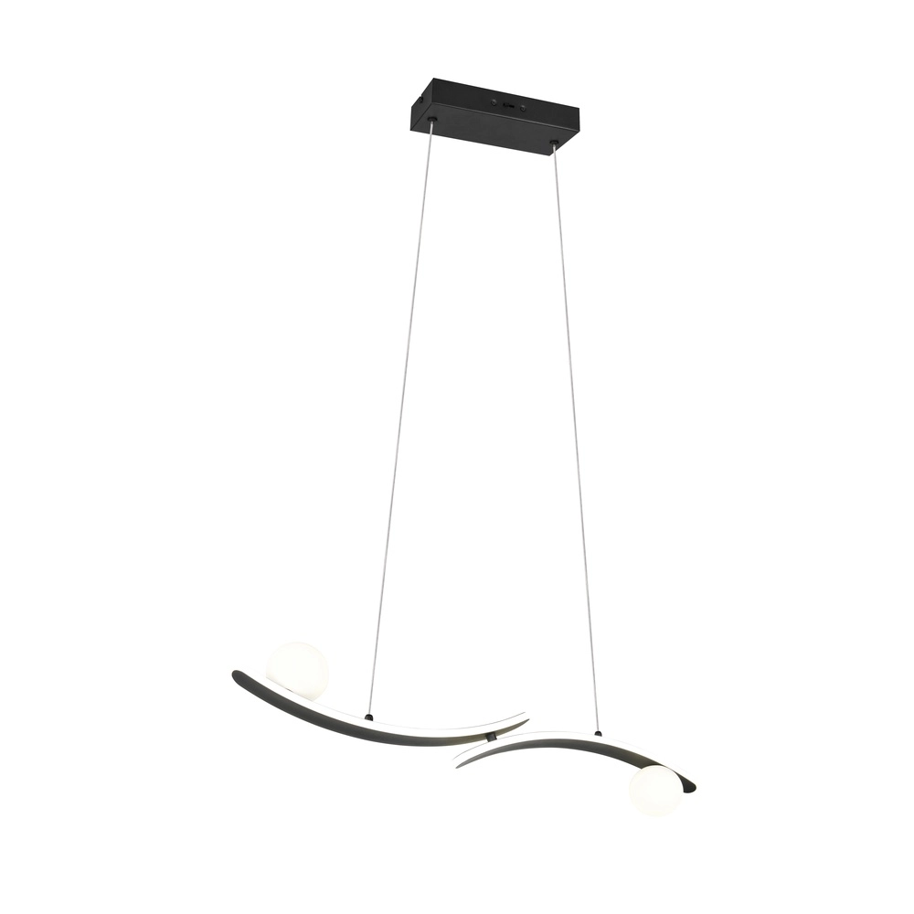 Lampe pendante de conception Napoli Noir Trio 4017807683462