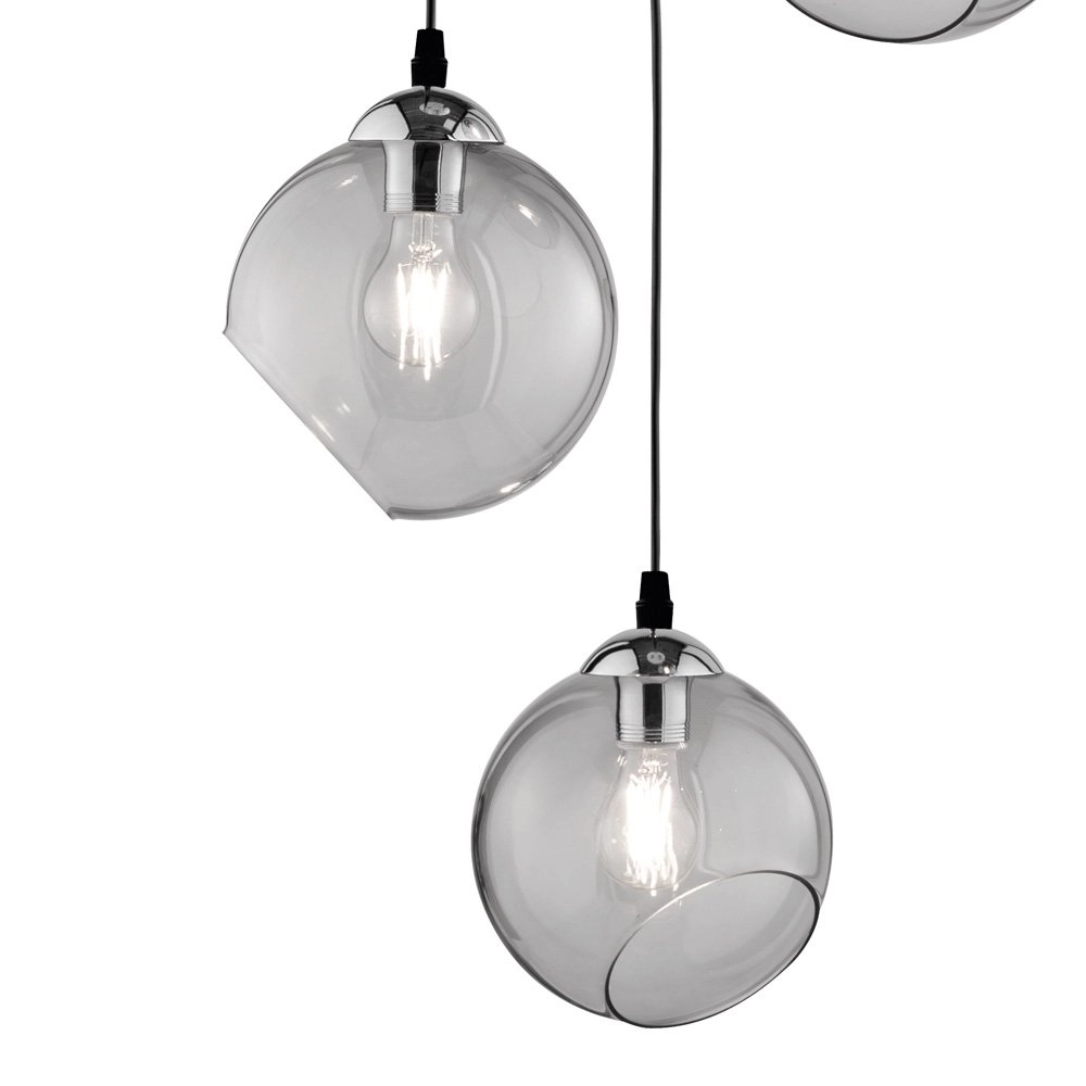 Lampe à globe Clooney 3x Ø20cm Trio 4017807407648