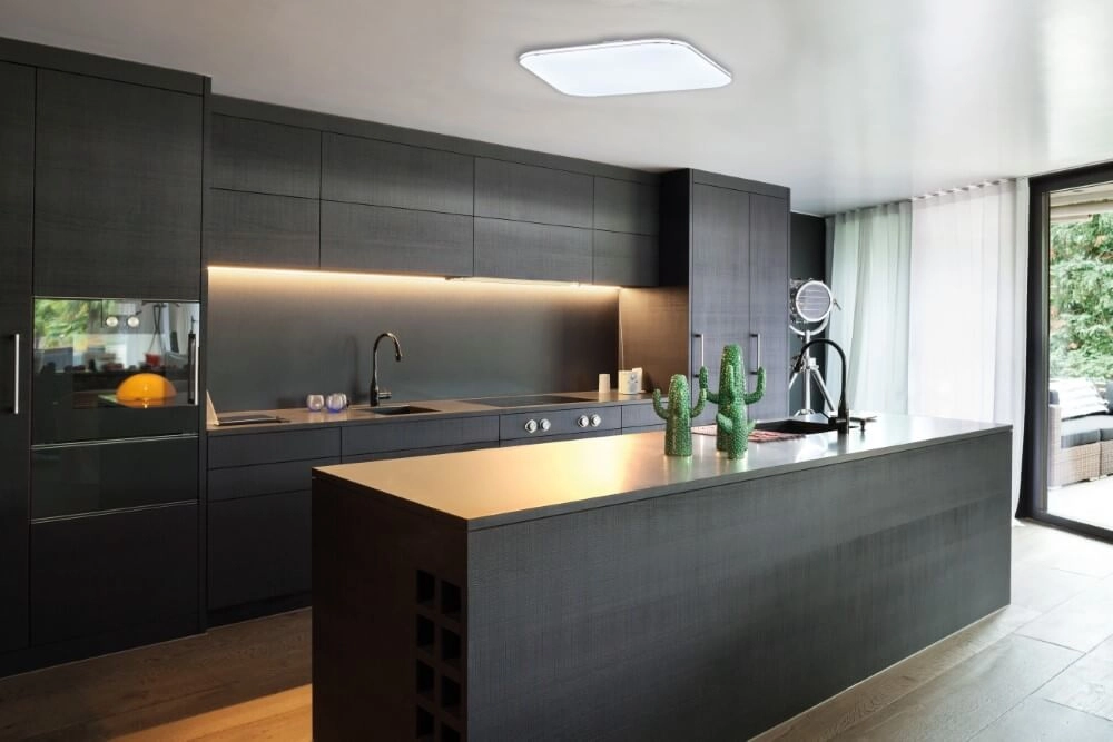 Plafonnier LED carré Porto 34 cm Fischer & Honsel 4003694211260