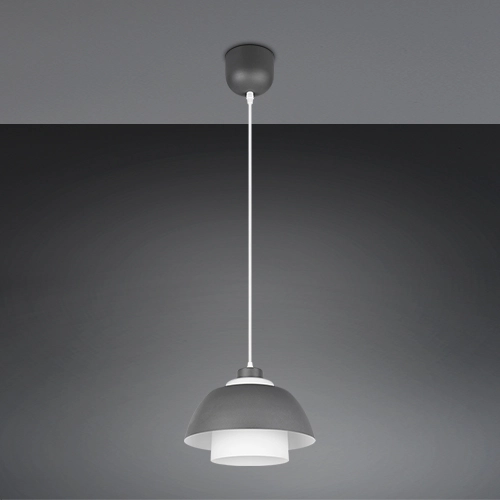 Lampe pendante de conception Tilos Anthracite Ø 30 cm Trio 4017807682434