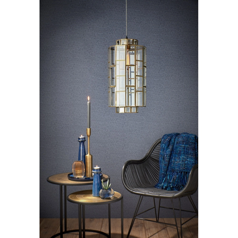 Lampe suspendue en verre Søstrene Ø 24cm - verre avec laiton Light & Living 8717807187262