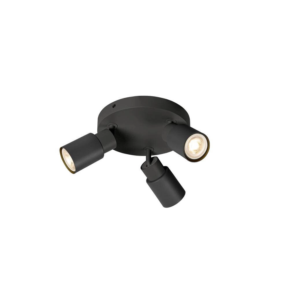Projecteur rond Puri 2.0 Tube noir 3 lumières Projecteur rond Puri 2.0 Tube noir 3 lumières