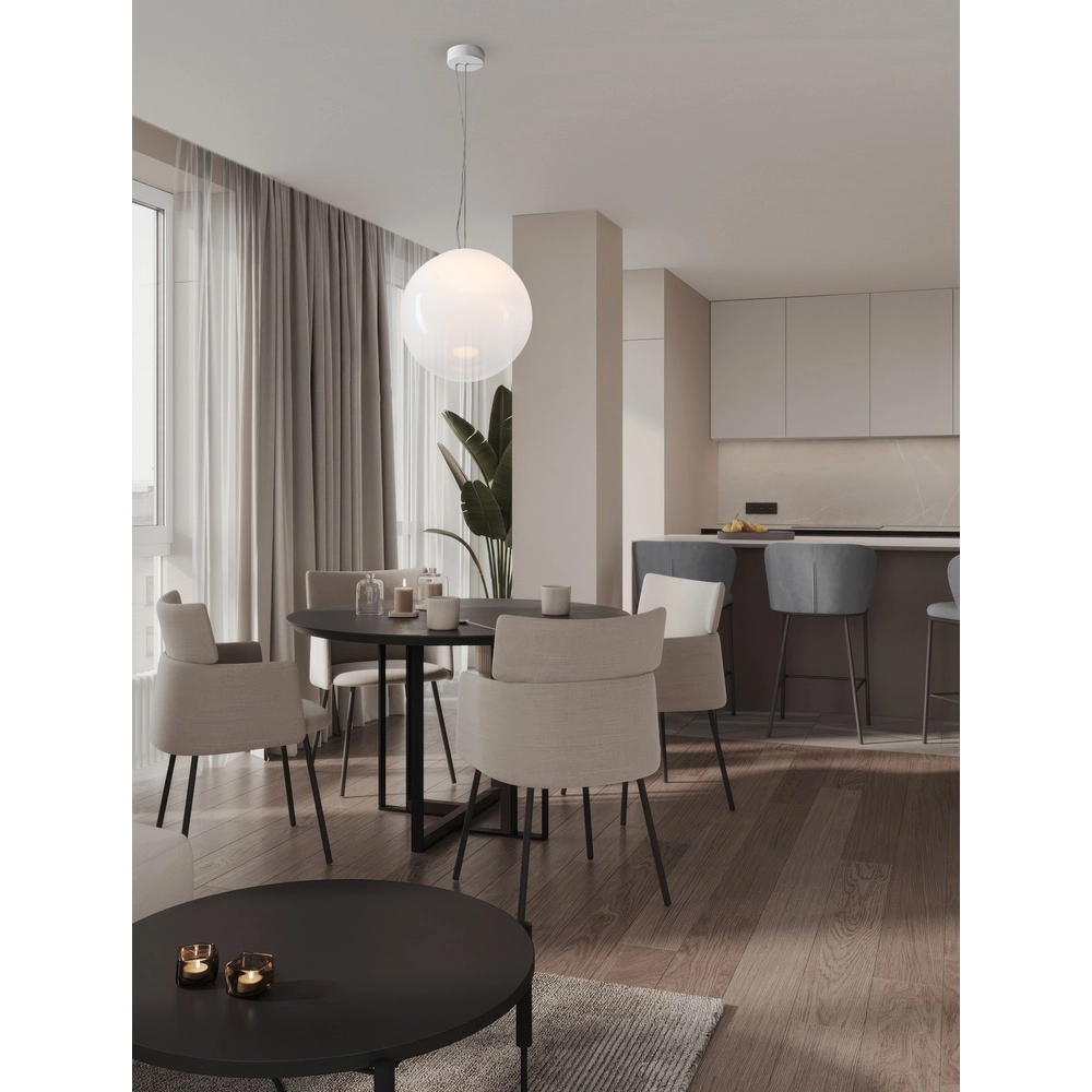 Suspension blanche Bolita ampoule Ø 40cm Lyora 5212017484383