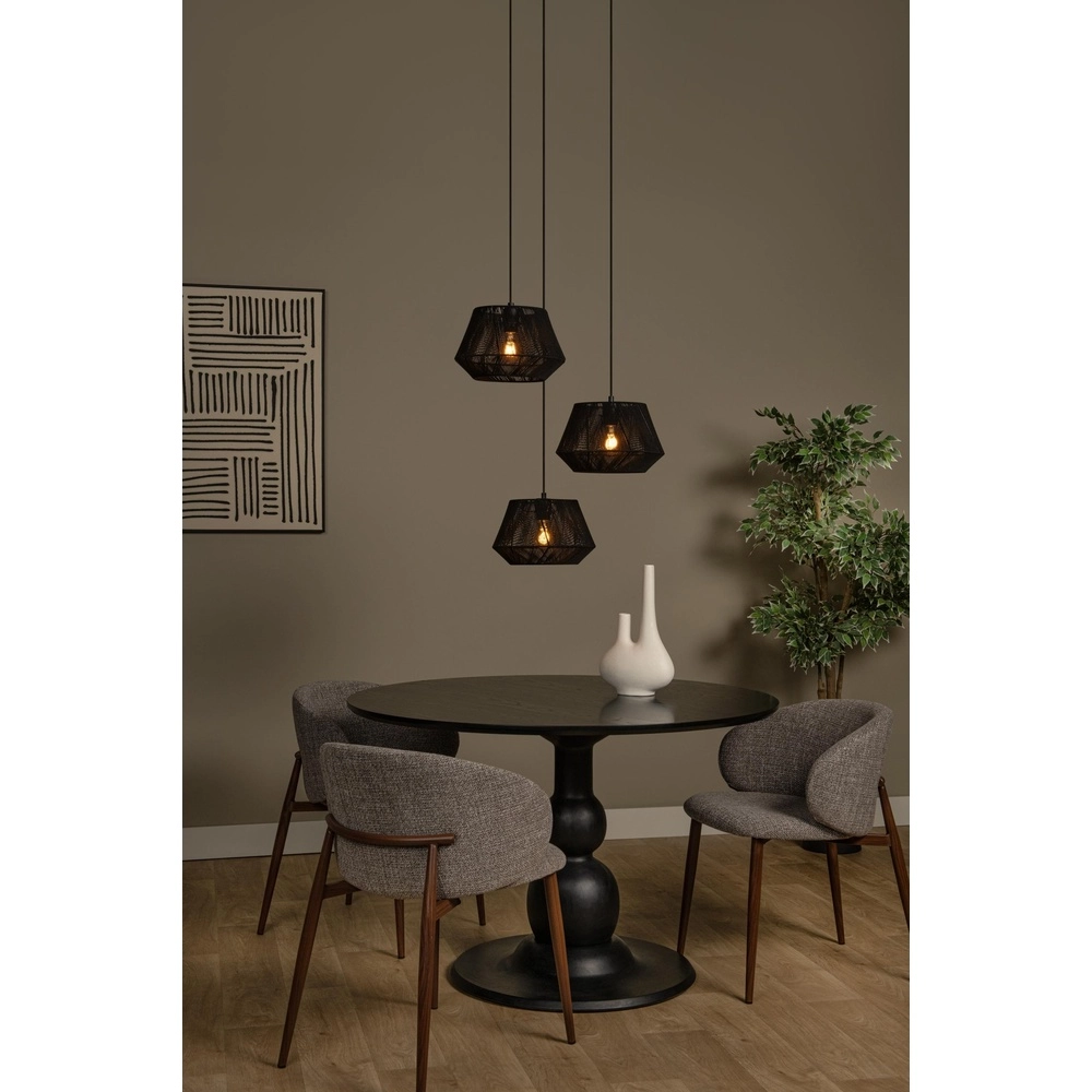 Lampe suspendue Jessica 3 lumières noires Lucide 5411212106148