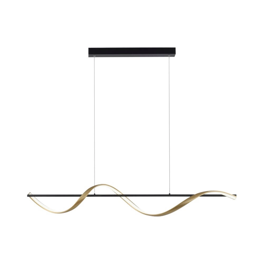 Lampe suspendue ondulée Q-Swing anthracite Paul Neuhaus 4012248373767