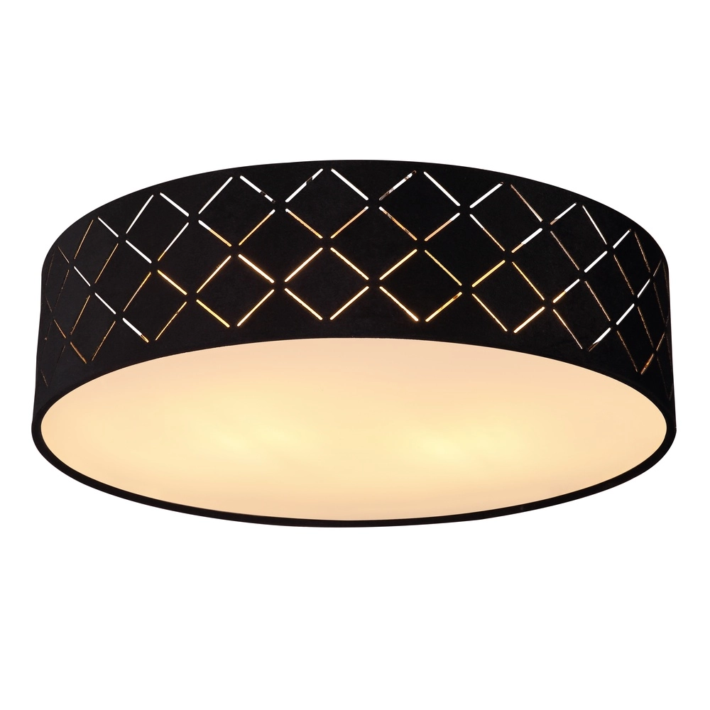 Lampe de plafond Varios Ø 38cm noir