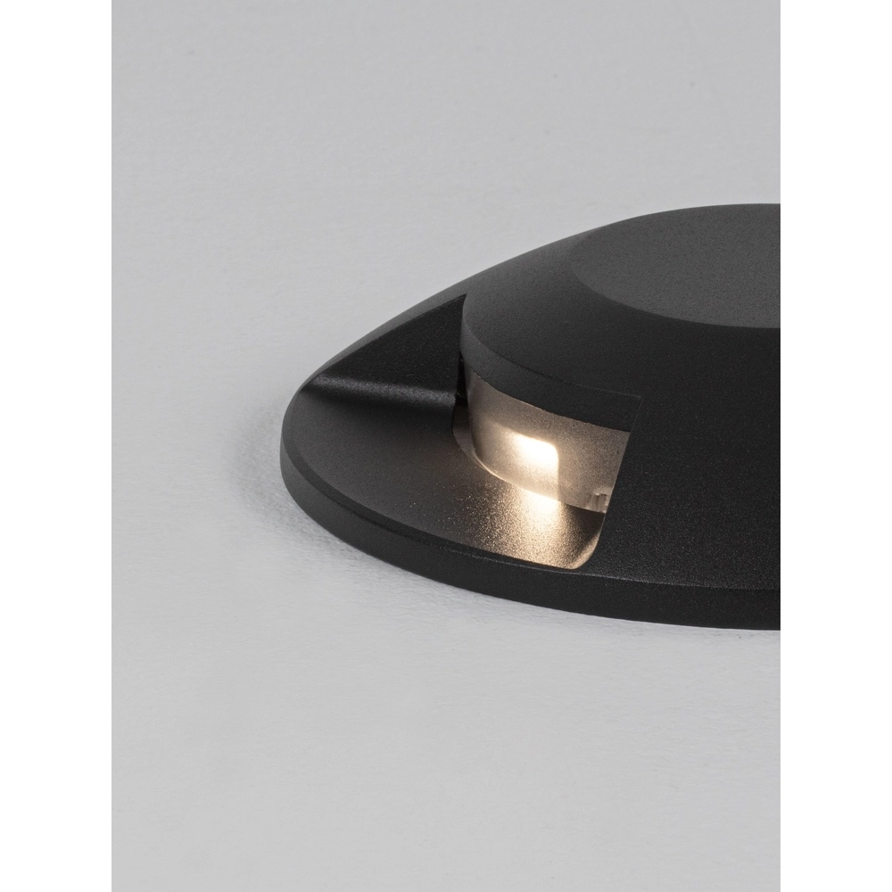 Emplacement plat monté en surface au sol Grado noir - 6W Lyora 5212017497895