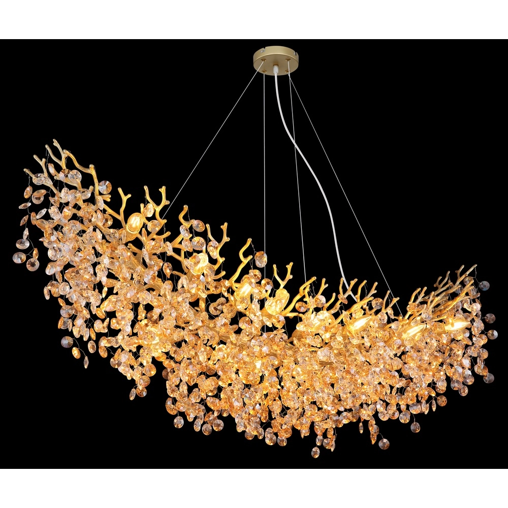 Lampe suspendue Queena Or 150cm Globo 9007371522705