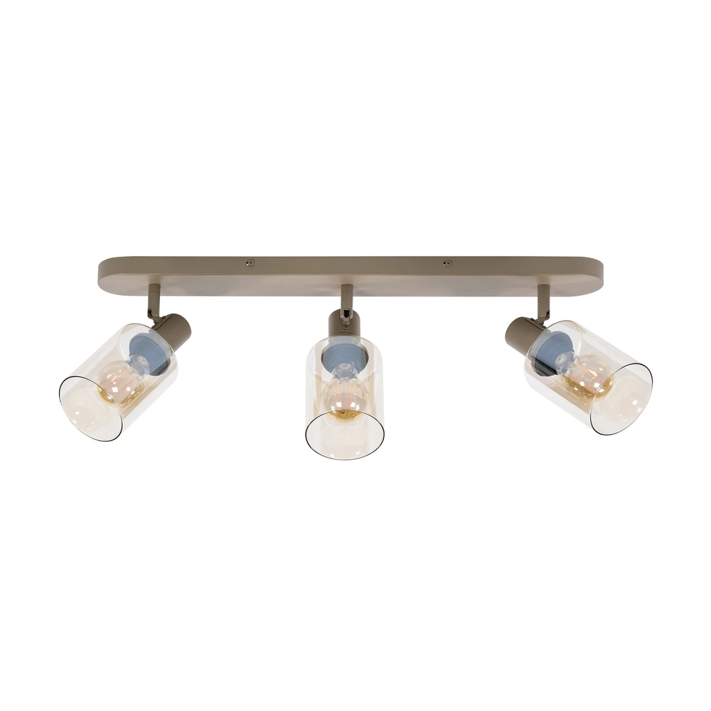 Lampe de plafond droite Sepiora Brun sable clair à 3 Lyora 8716803515239
