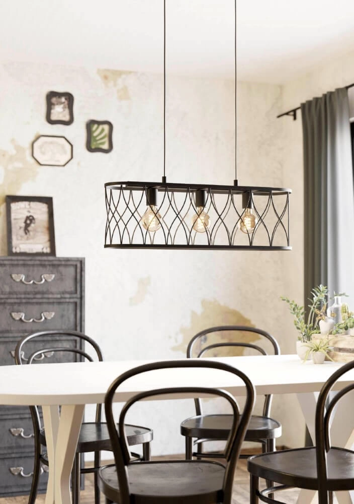 Lampe suspendue noire Giltspur Eglo 9002759435547