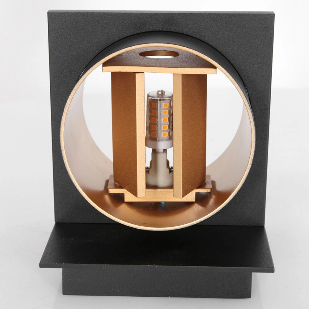 Spot mural noir Muro cylindre Steinhauer 8712746152654