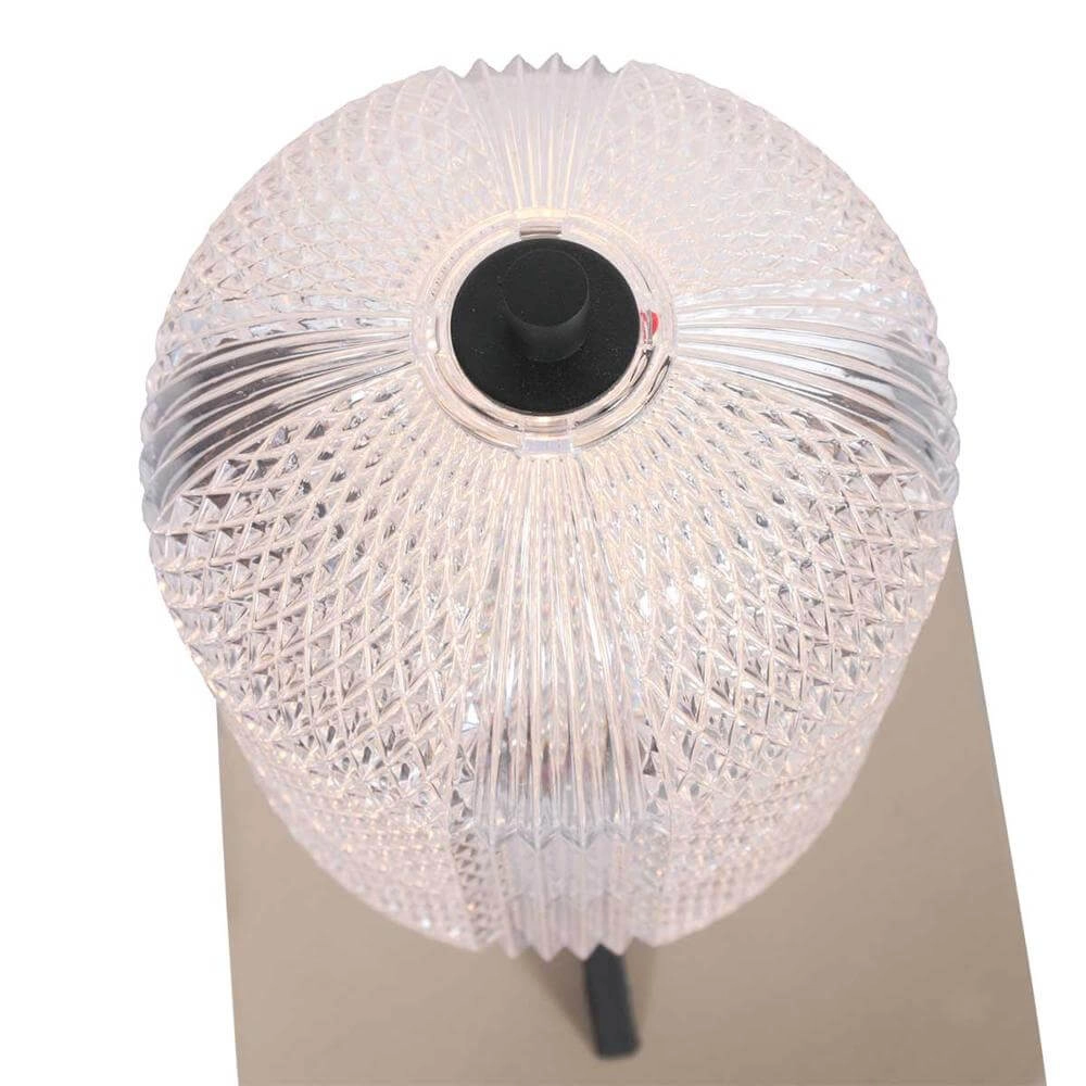 Lampe de table Geripu Noir avec verre transparent Steinhauer 8712746173789