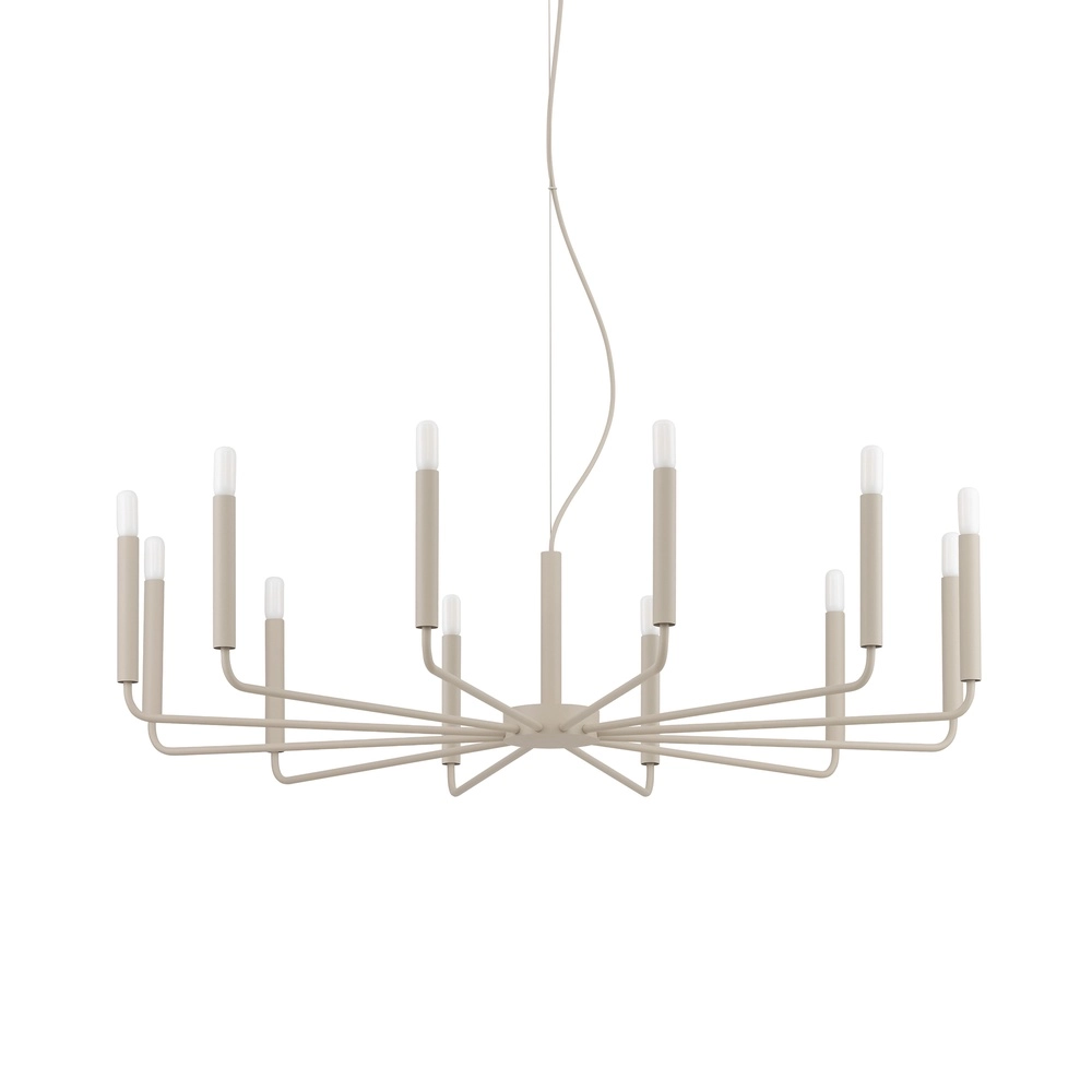 Lustre moderne Orto brun sable Ø 103cm Lyora 5903139125260