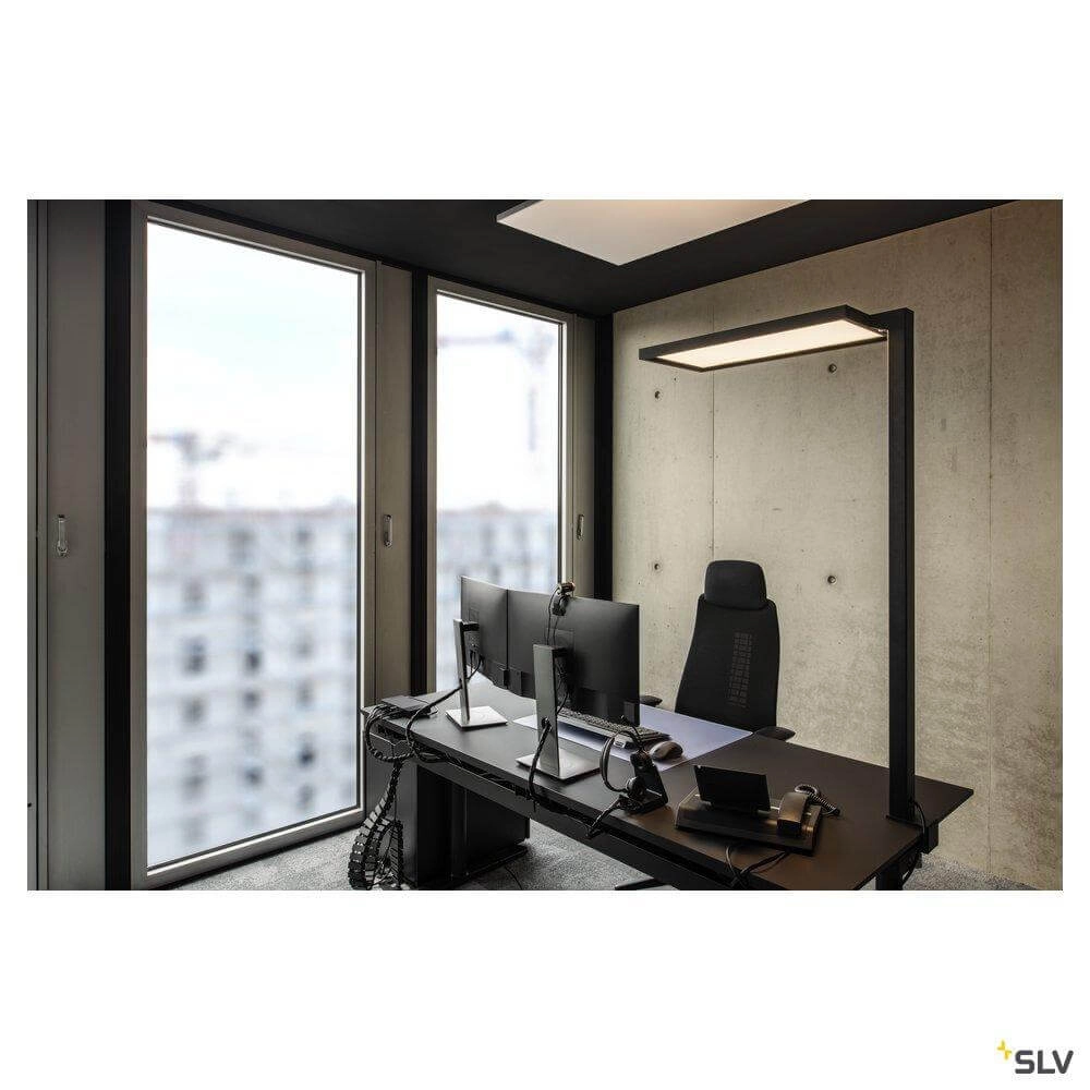 Lampe de bureau LED Worklight 120 cm noir SLV 4024163254618