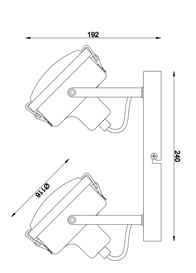 Spot de plafond Satellite Nostalgique KS 8714732684200