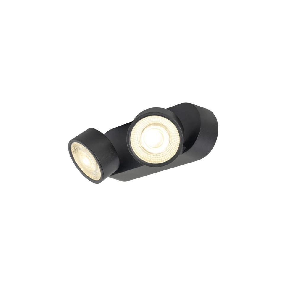 Spot monté en surface Kalu 2.0 double noir 3000K SLV 4024163317573