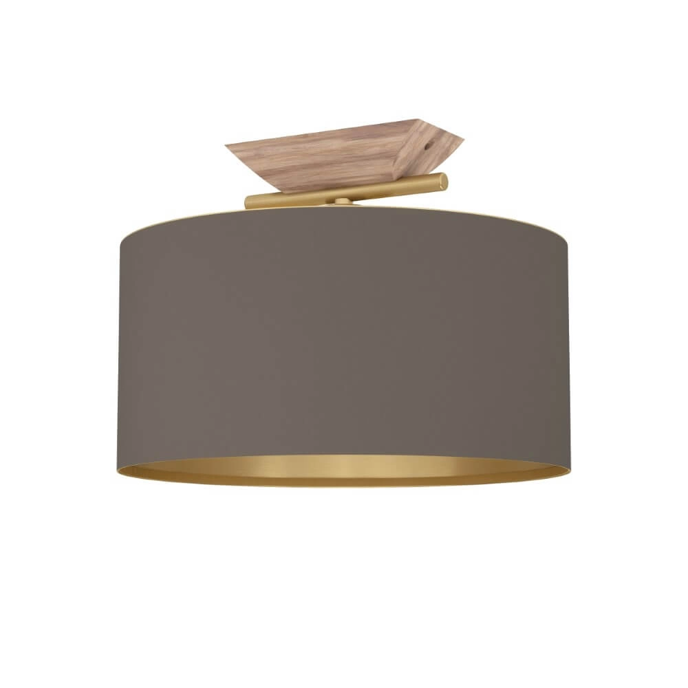 Design ceiling lamp Santandria gold with brown shade Stars of Light 9008606274772