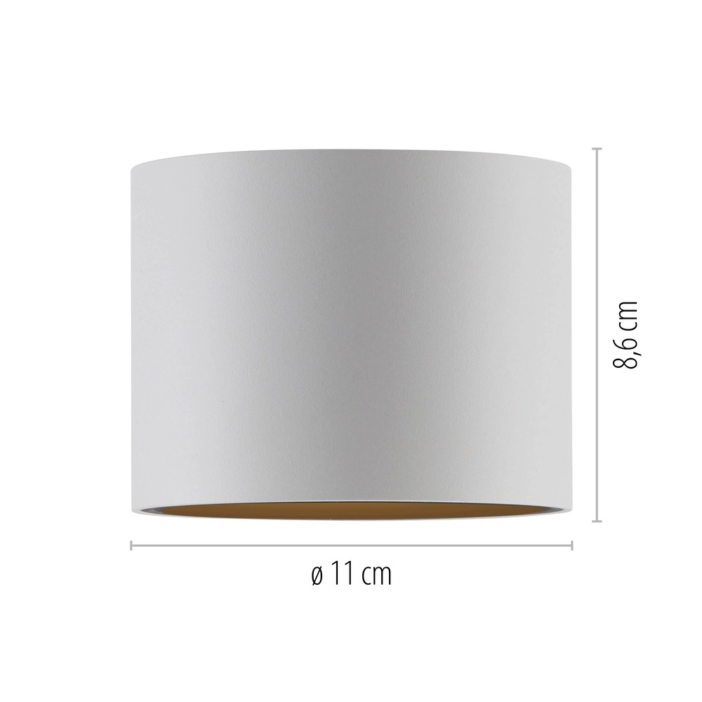 Emplacement monté en surface au plafond Pure Point Ø 11cm - blanc Paul Neuhaus 4012248395639