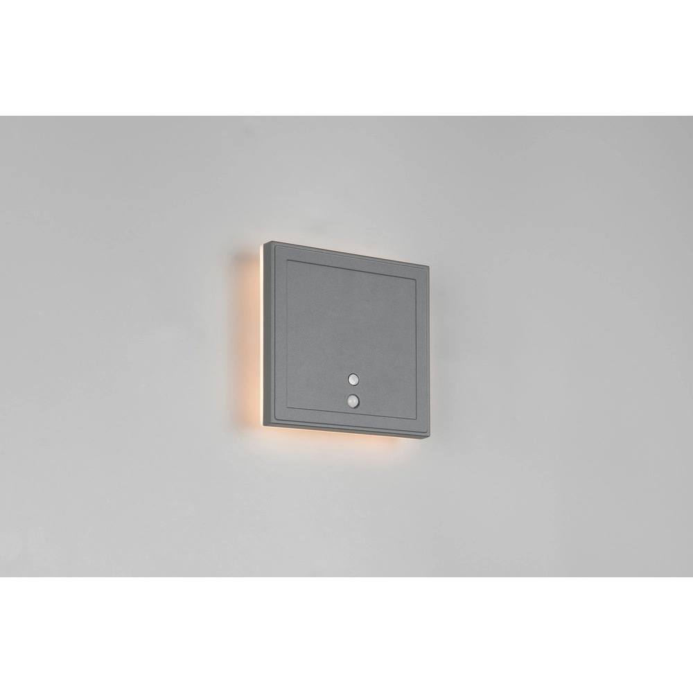 Applique murale design Fortaleza carré anthracite Trio 4017807647914