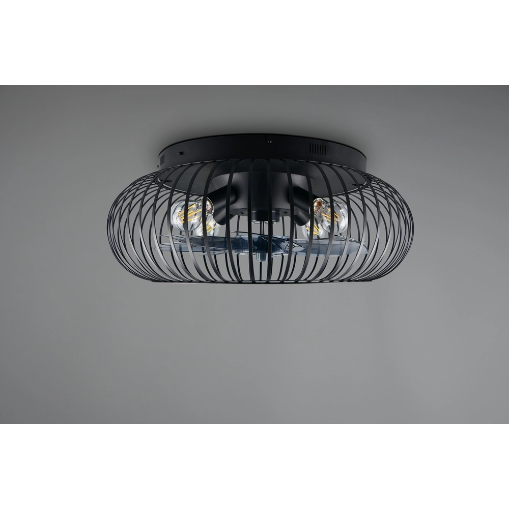 Éventail noir Johanna Ø 61cm Trio 4017807688115