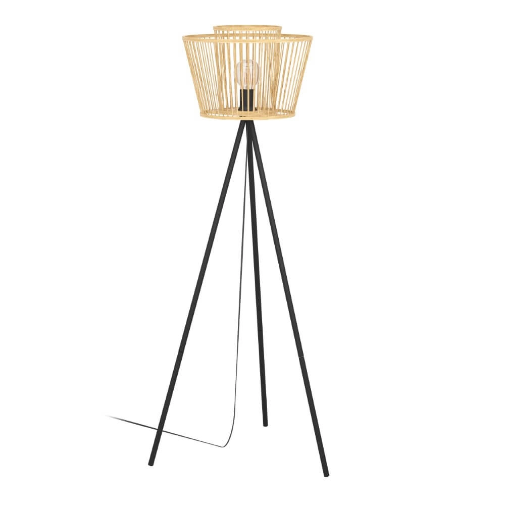 Lampadaire en bois Hykeham 129,5 cm de haut
