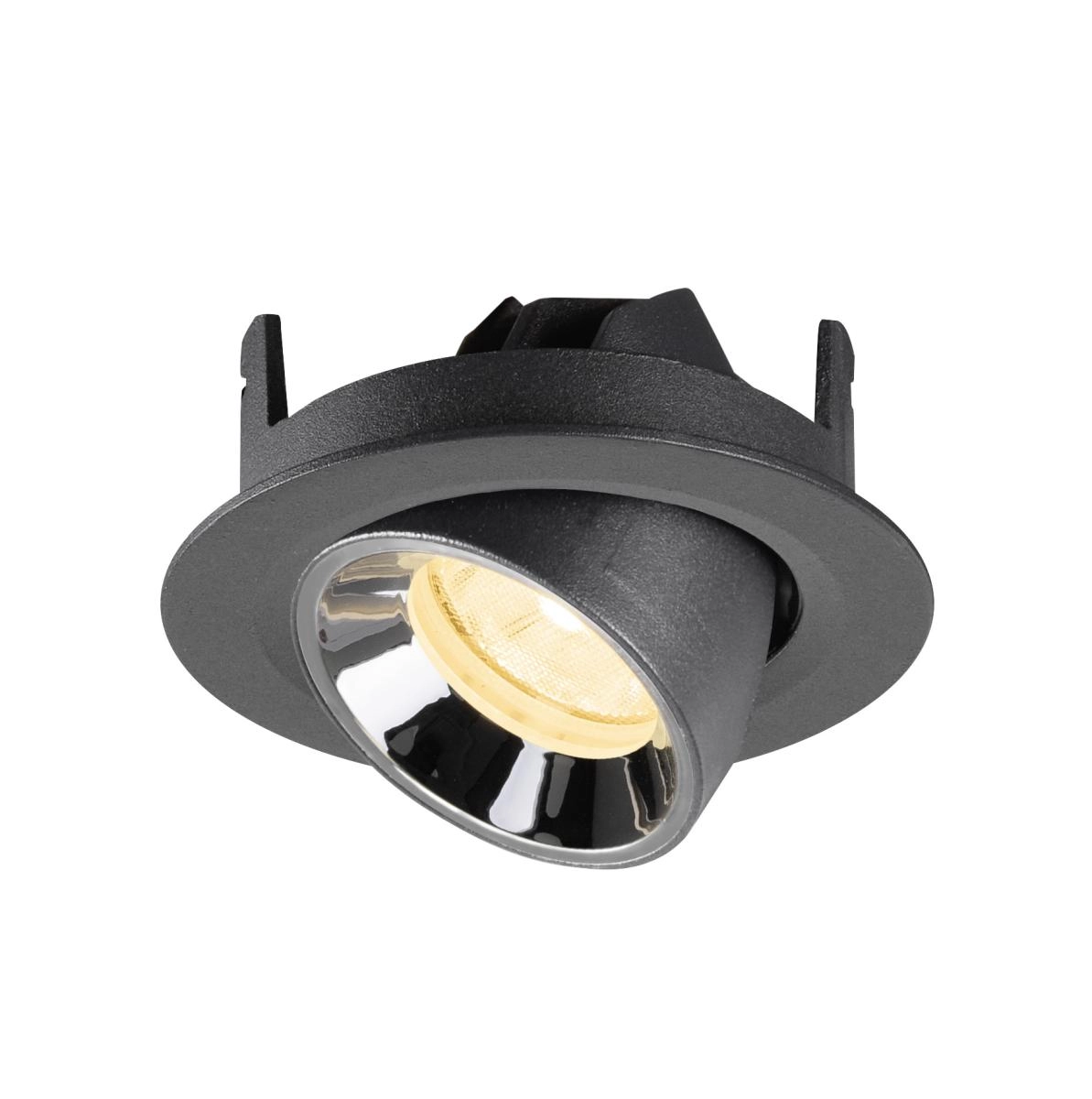 Spot encastré Numinos Gimble XS noir/chrome 3000K - 20 deg SLV 4024163307086