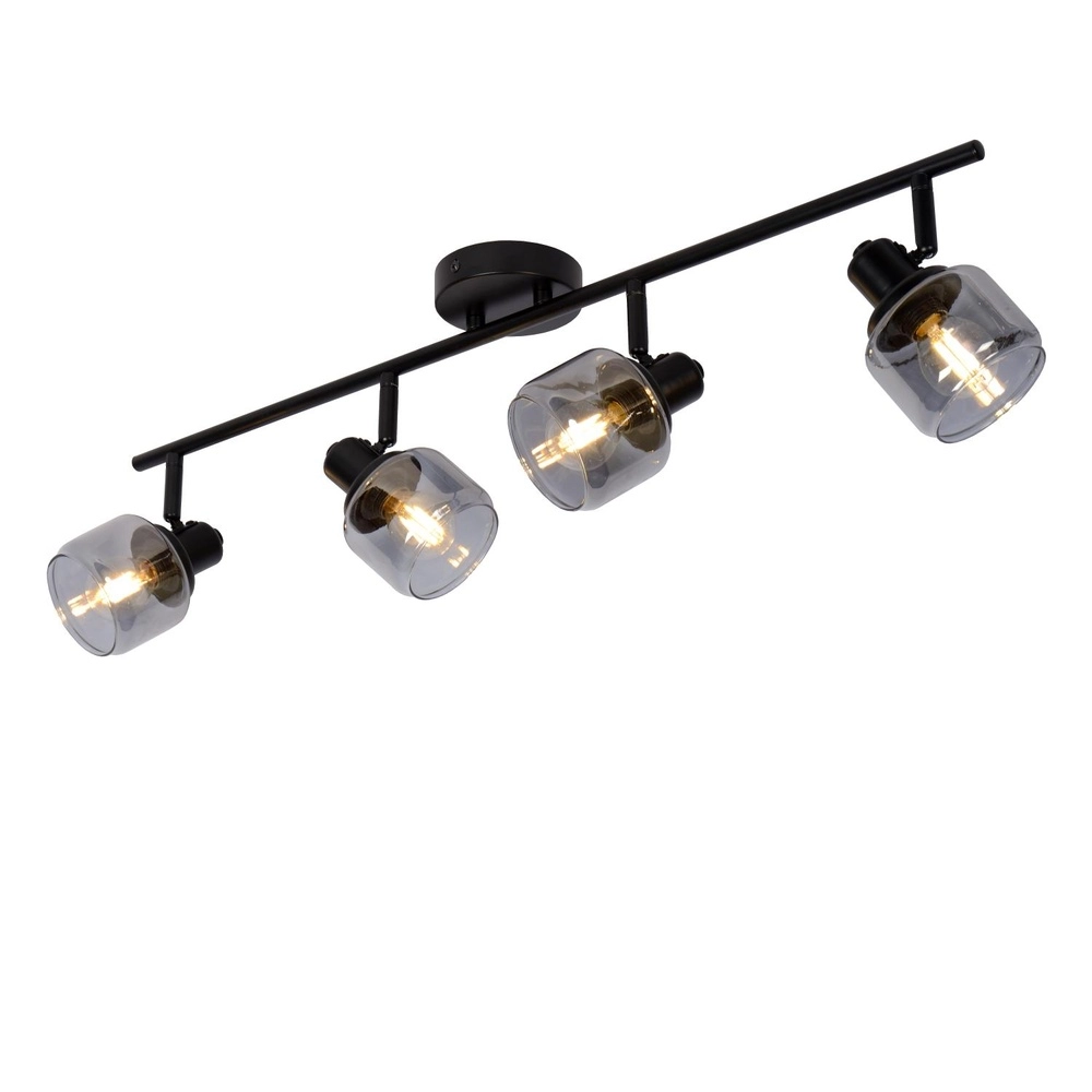 Lampe de plafond Bjorn Noir à 4 lumières Lucide 5411212771254