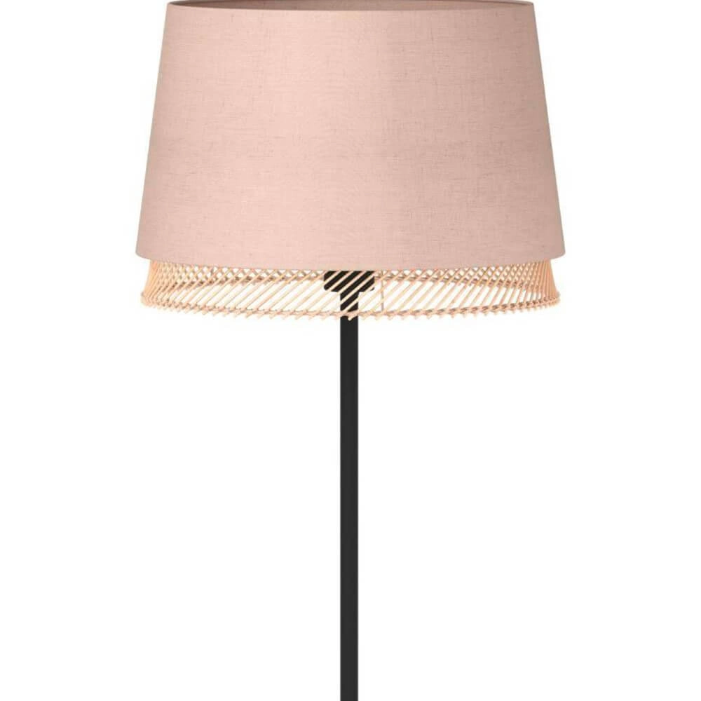 Lampe sur pied Tabley lin avec rotin Eglo 9002759439781