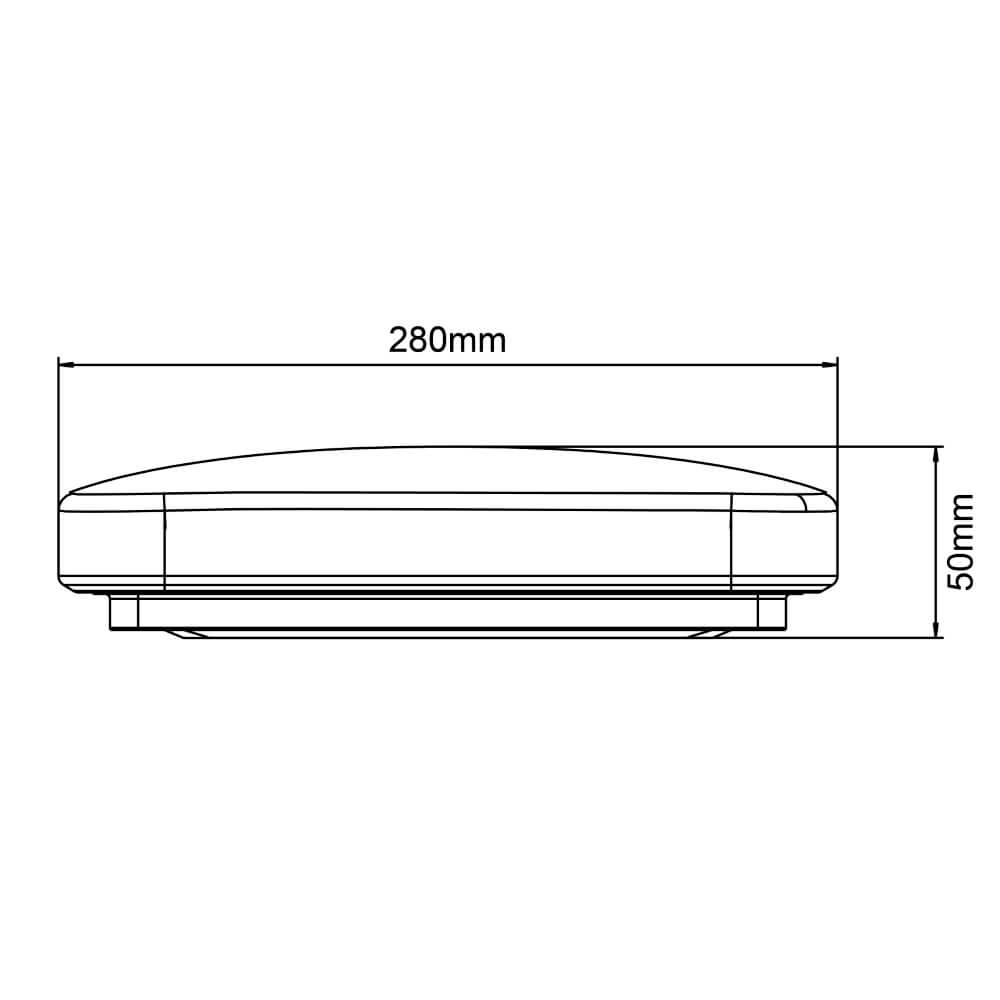 Plafonnier Farica Starry 28cm - 4000K avec fonction étoile Brilliant 4004353410451