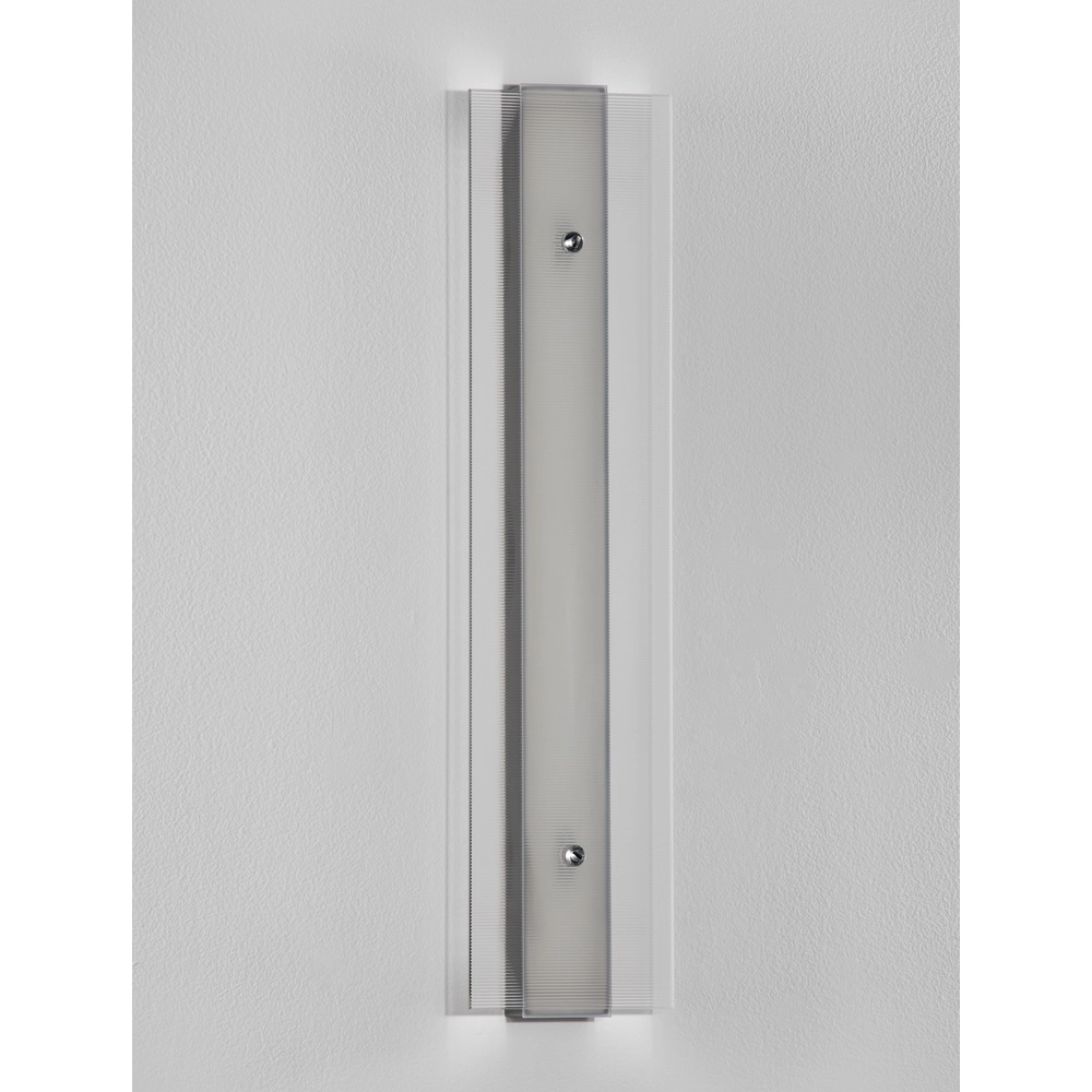 Applique murale design Pauline Argent avec verre Lyora 5212017445414