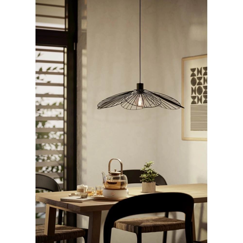 Lampe suspendue Binacua noir Ø 60 cm Eglo 9008606405923