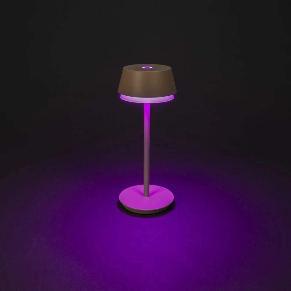 Lampe de table Lyon couleur sable avec fonction RVB KonstSmide 7318307830330