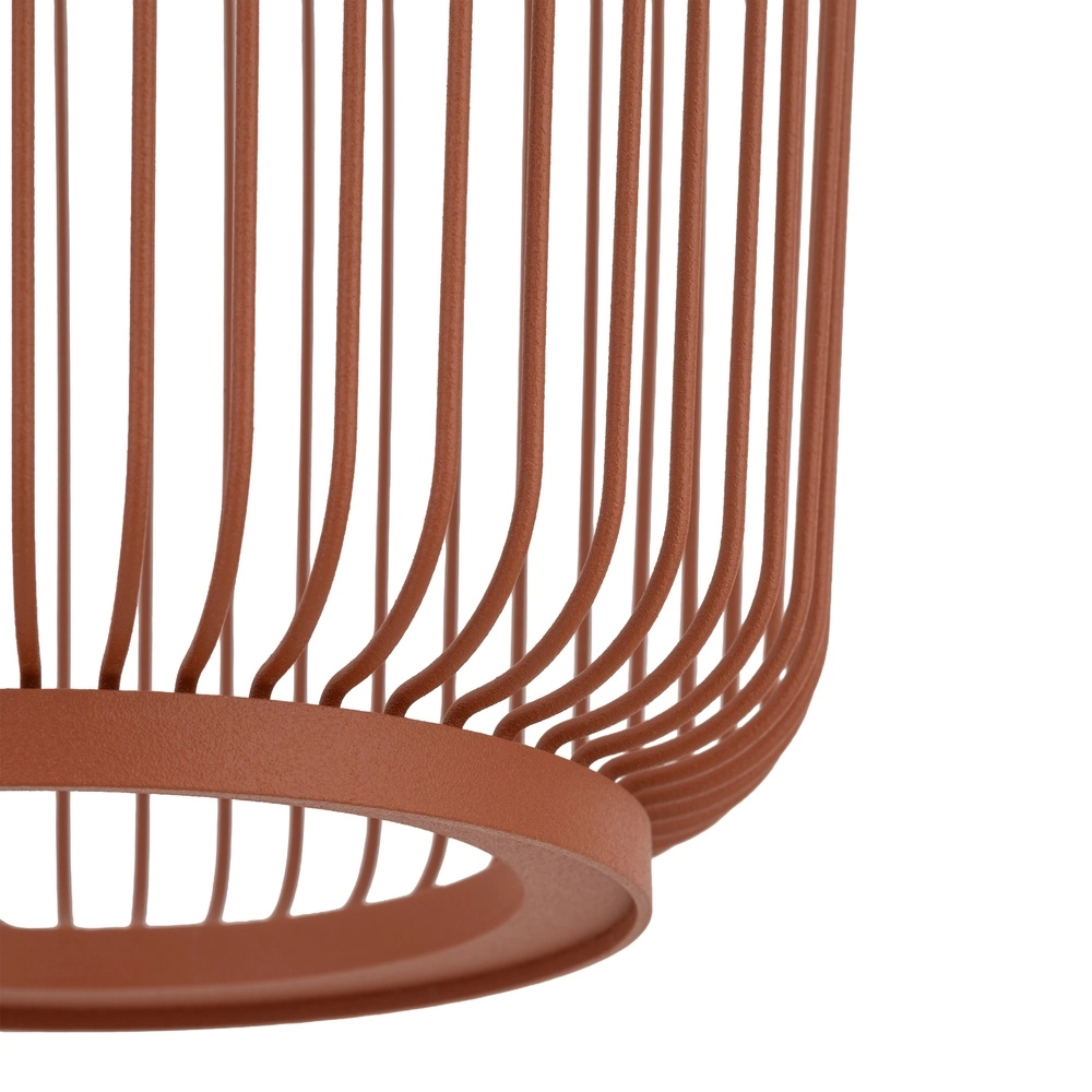 Lampe cage Kenai terre cuite Ø 20 cm Lyora 5903139122238