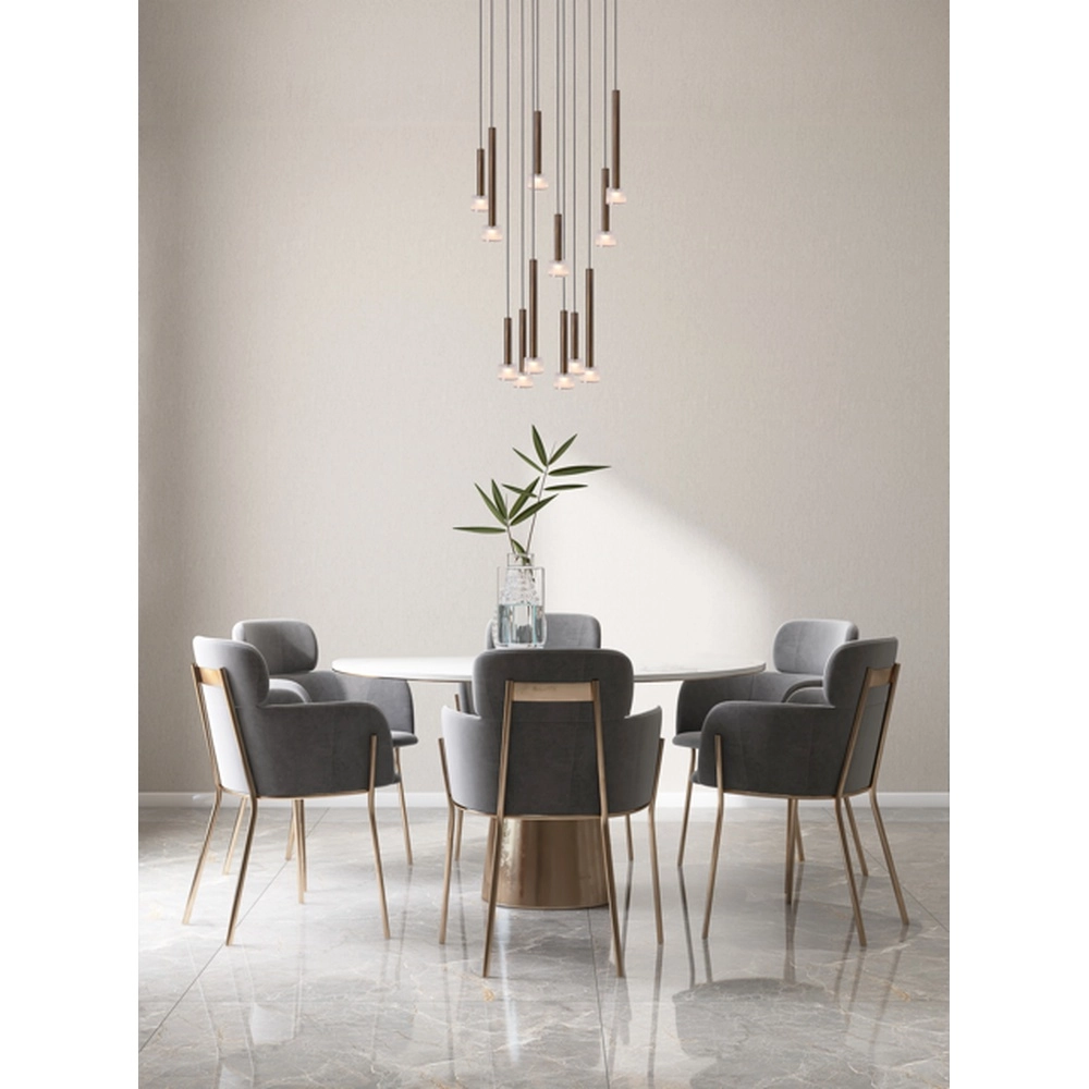 Suspension LED Fabro 12-lights - cuivre ancien Masterlight 8718121317090