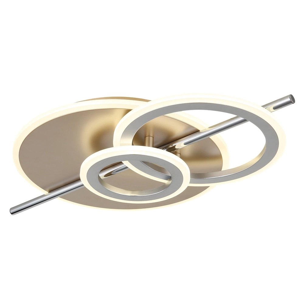 Lampe de plafond à design Norris Champagne