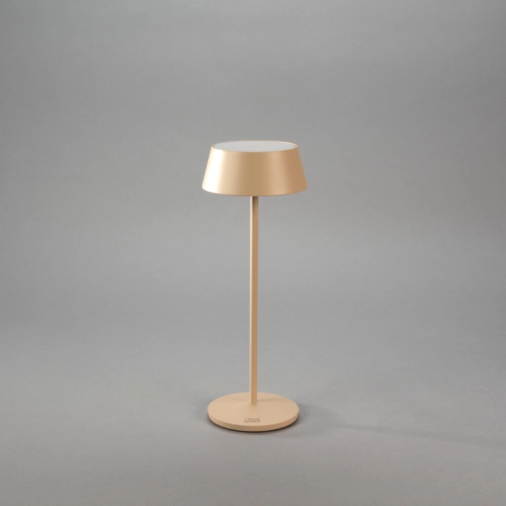 Lampe de table rechargeable Menton brun sable Lampe de table rechargeable Menton brun sable