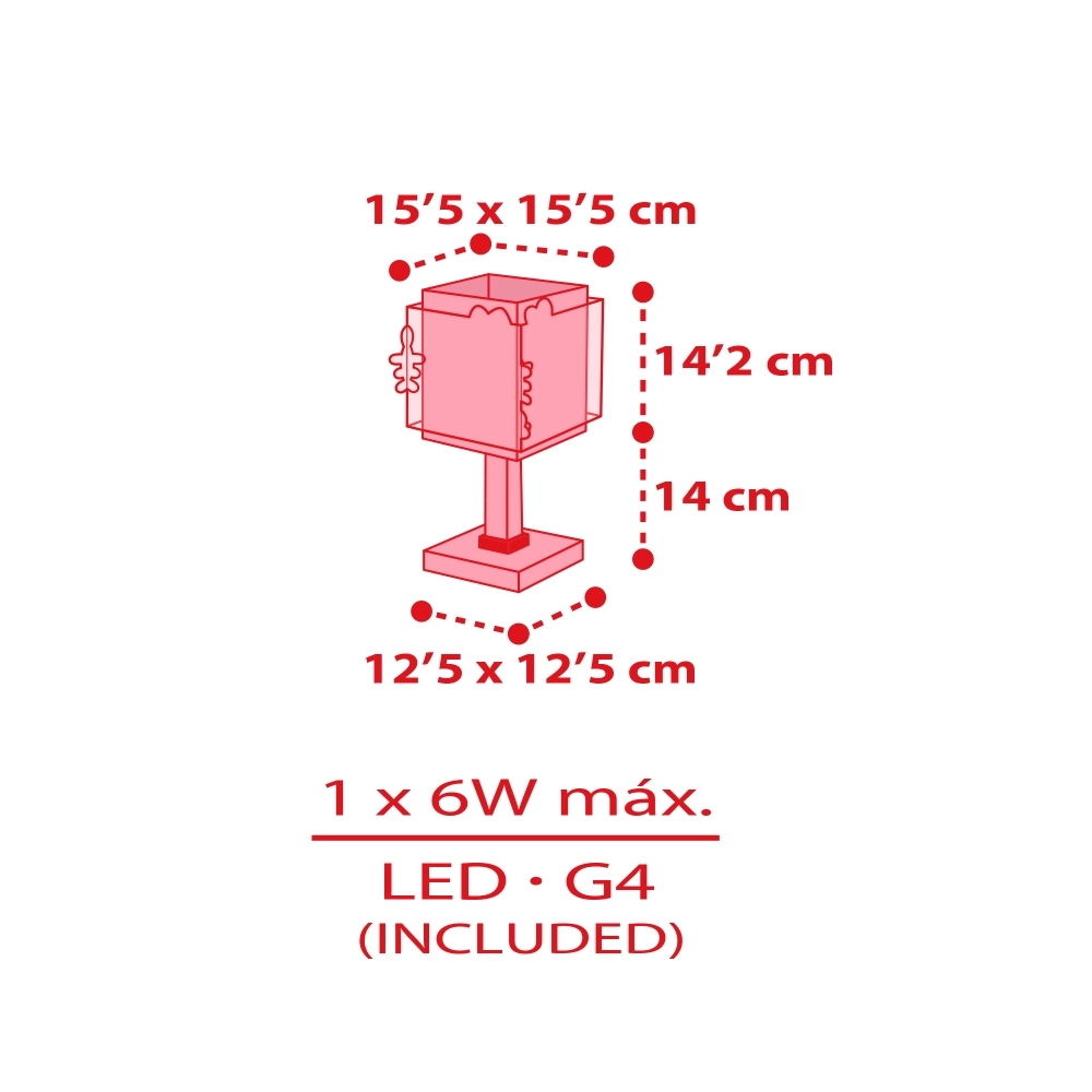 Lampe de table Hello Kitty rose Dalber 8420406732619